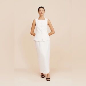 Posse Bonnie Pencil Skirt - Ivory